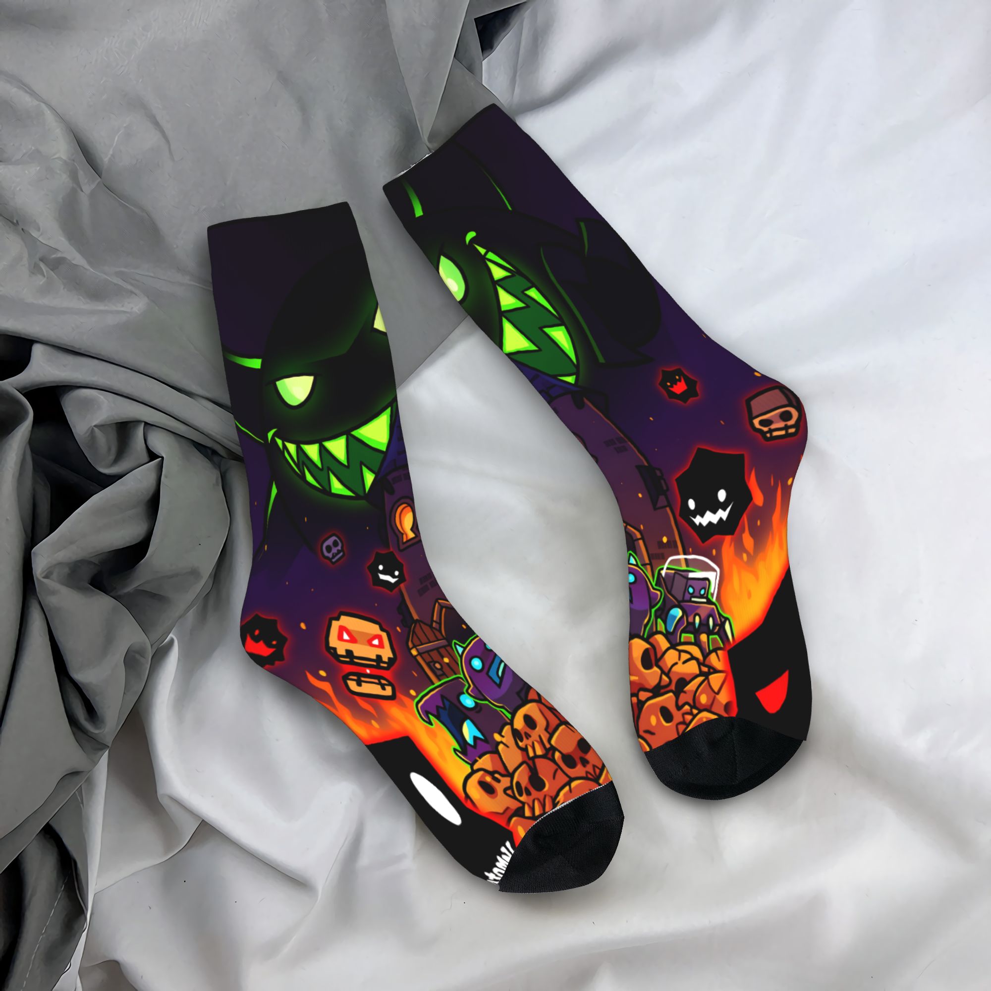 Gaming Accessories Gift Ideas - Medias Dashed para juegos geométricos, calcetines