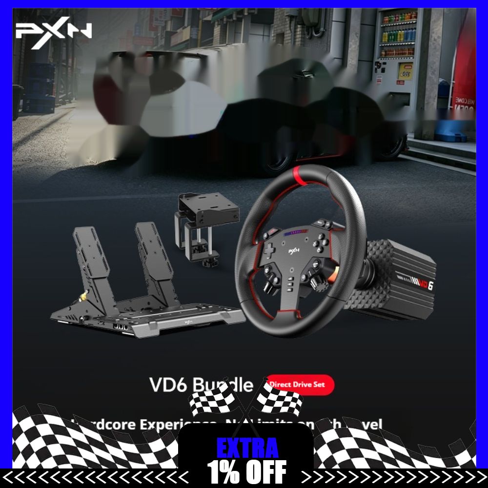 Gaming Accessories Driving - Volante de Juego PXN VD6 con