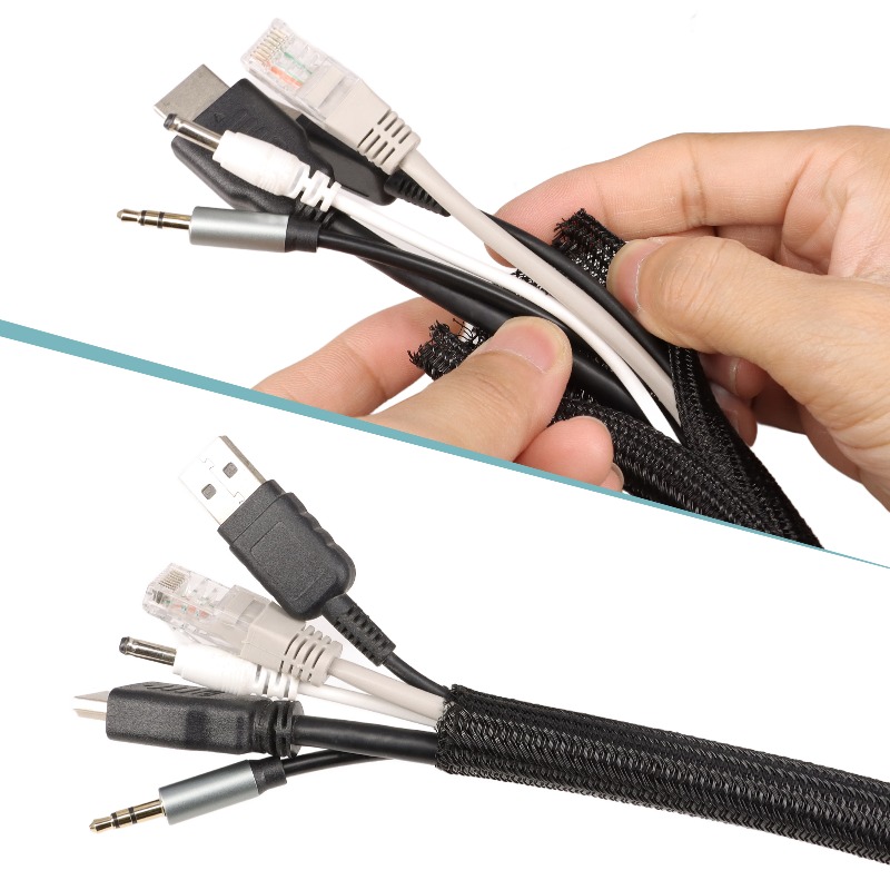 Funda trenzada de PET negra de - Cable Sleeve Braided reseña y precio