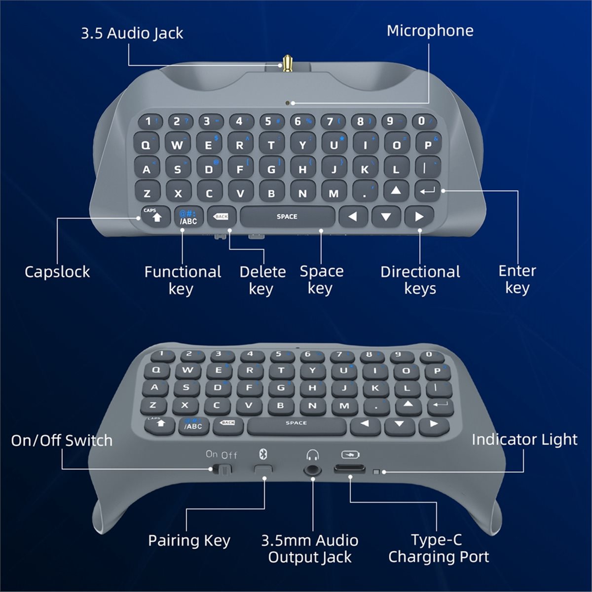 Teclado Inalámbrico para Juego - Gaming Accessories White reseña y precio