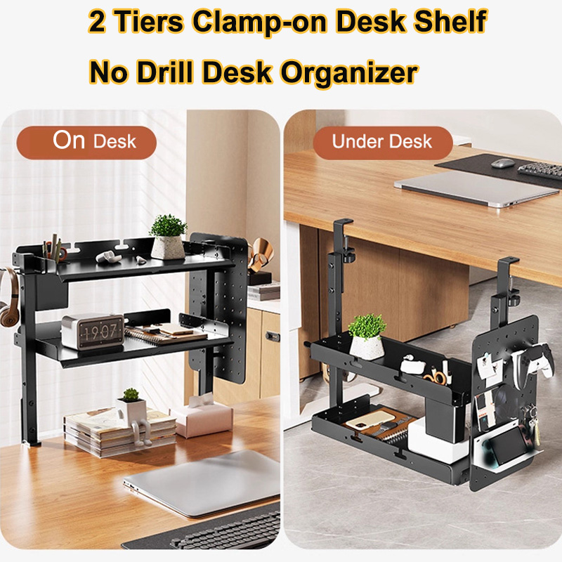 Estante de 2 niveles de 14 pul - Gaming Accessories Organizer reseña y precio