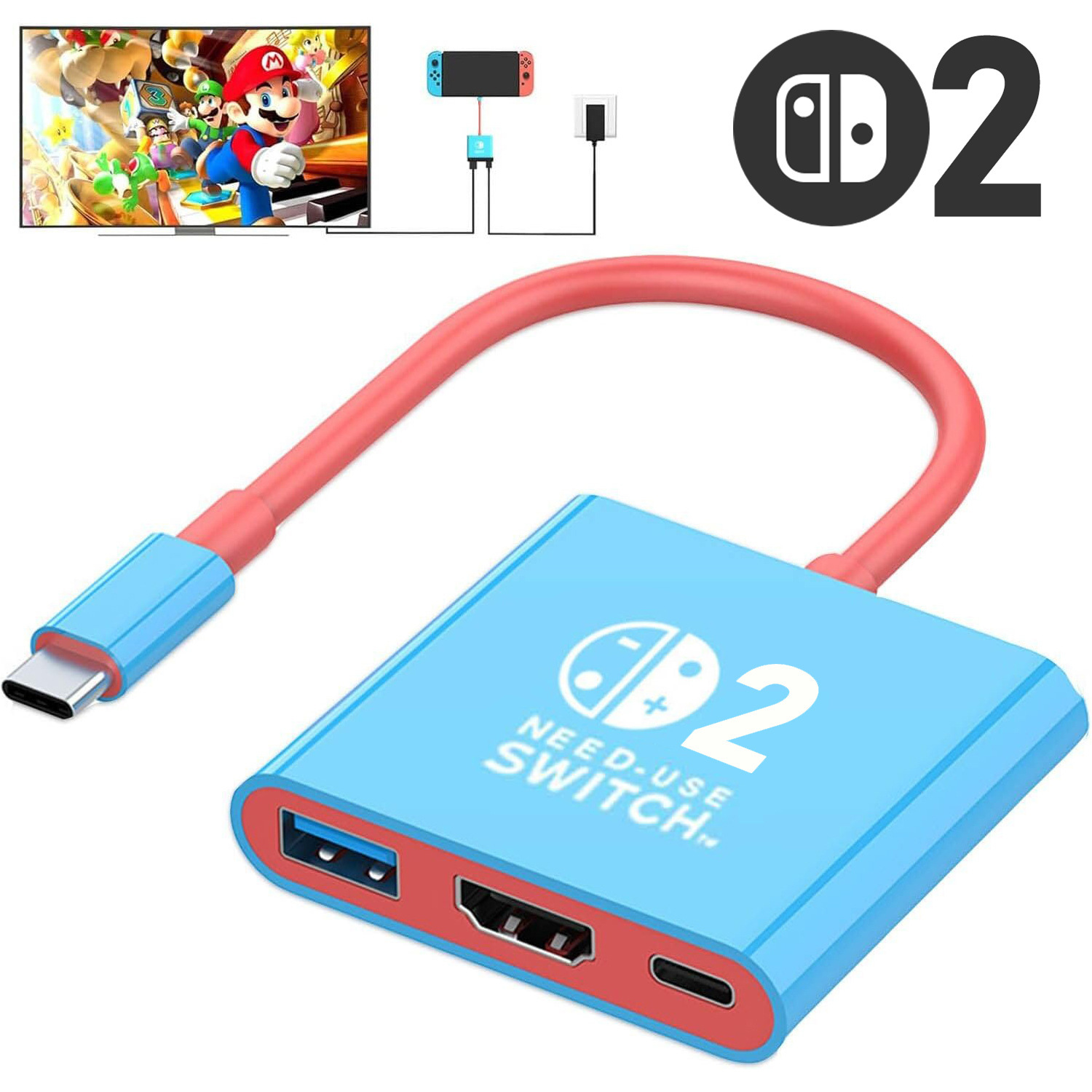 Para Switch2 tipo C estación d - Gaming Kit Accessories Nintendo Switch reseña y precio
