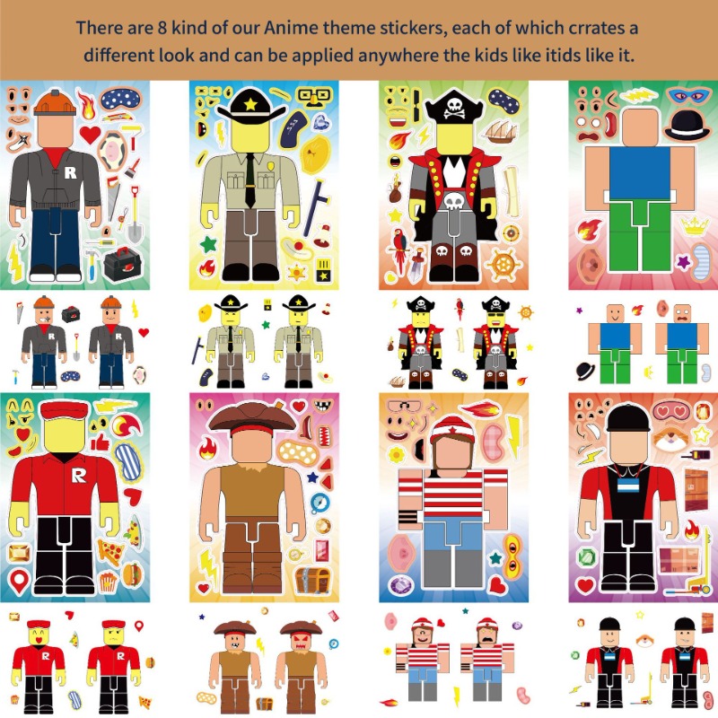 16 Piezas de Pegatinas de Anim - Gaming Accessories Roblox reseña y precio